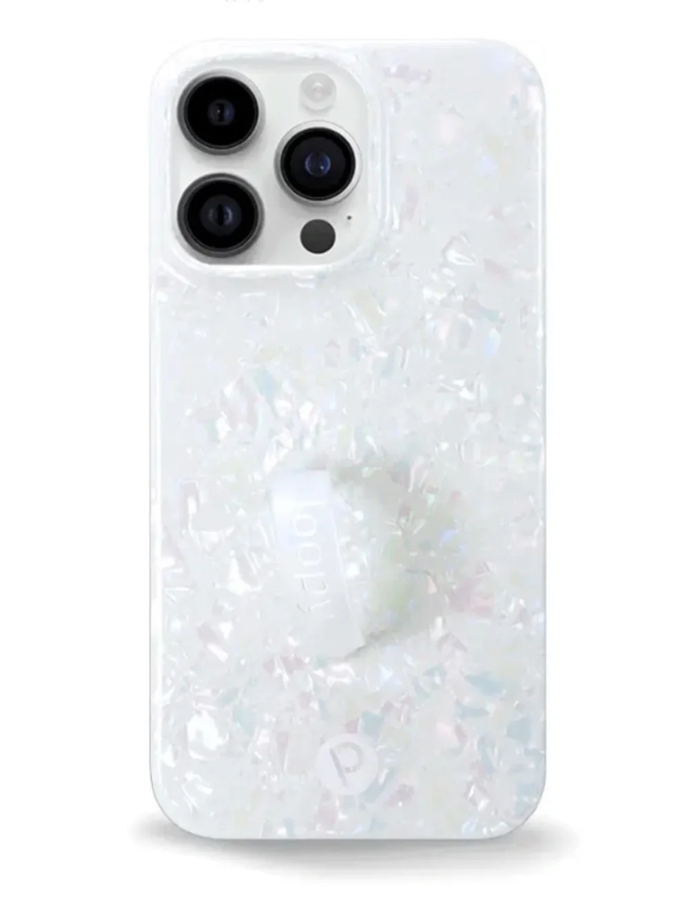 Loopy iPhone 14 Pro Max (6.7” Screen) Case in White Opal Shell